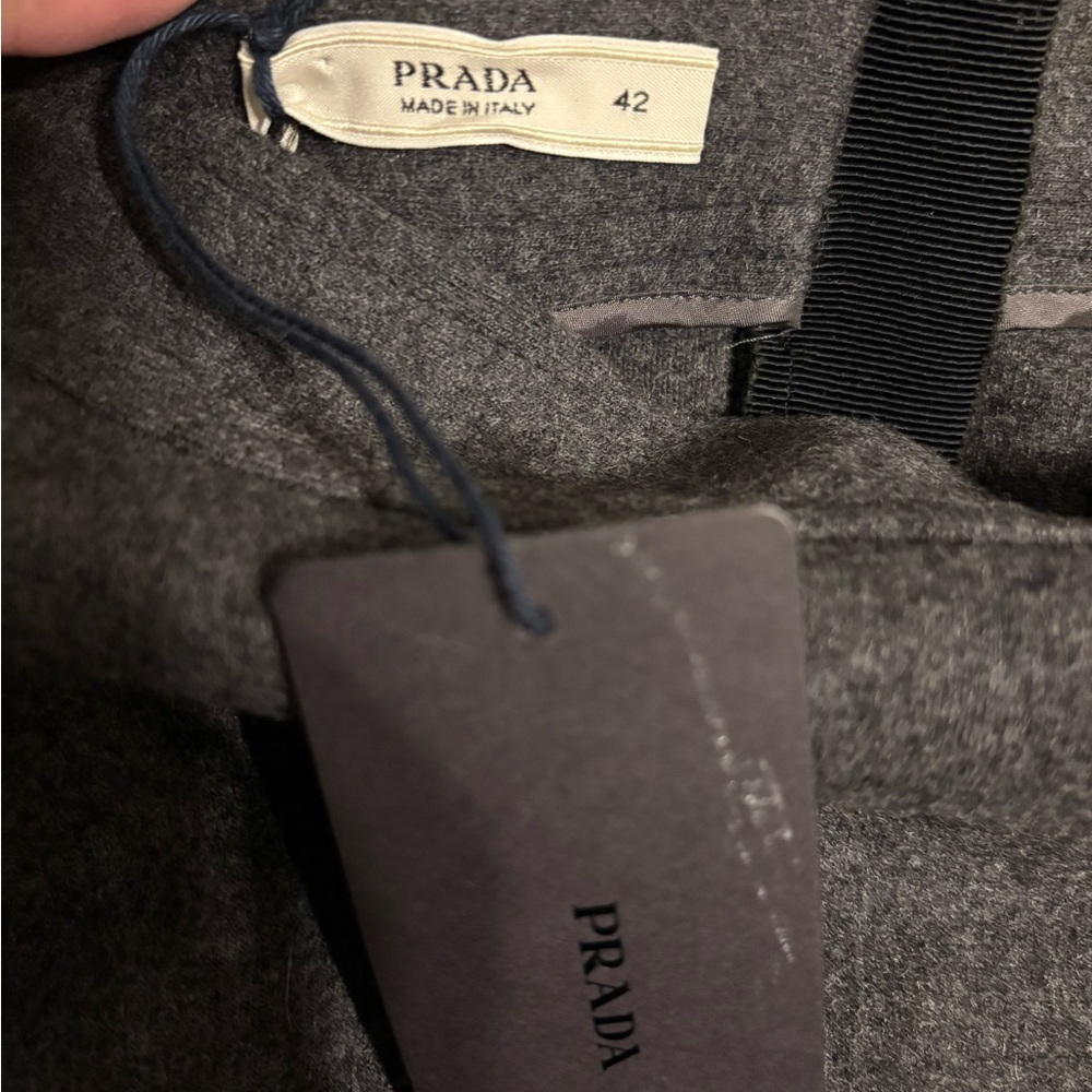 Prada Gray Ruffled High-Low Skirt - Picture 5 of 8